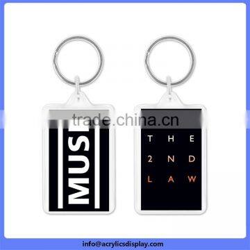 Cheap Fast Delivery map shape custom acrylic keychain
