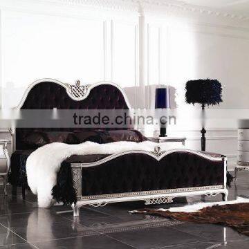 luxury royal France style antique type couple bedroom furniture set Bed Bedside table Wardrobe Dressing table Bench Royal Chair