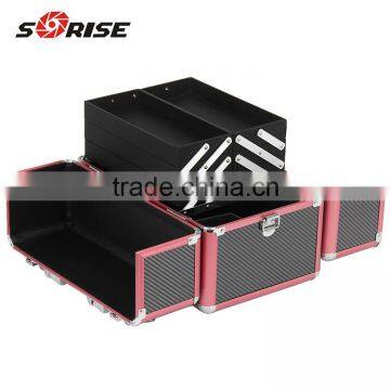 PVC Custom Lock Hard Side Cosmetic Case
