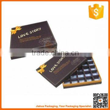 new design fancy chocolate box packaging with insert