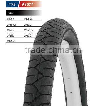 China bicycle tire factory 20x3.0 26x2.40 24x2.125 26x3.0 24x3.0 27.5x3.0 24x4 1/4 29x3.0 26x1.95