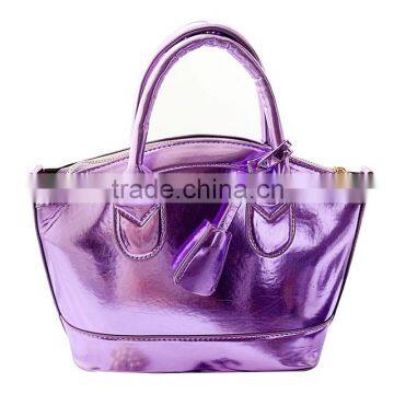 purple and silver shell bag Fashion sweet solid woman bag elegant totes shoulder bags for women lady dating messenger bags
