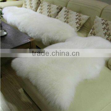 New Design Fashionable 100% wool sheared sheep fur skin rugs/blanket110*60cm