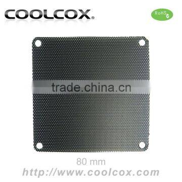 CoolCox 80mm fan filter,PVC material,exhaust fan filter,dust filter