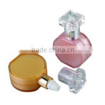 high technology plastic bottle different surface acrylic perfume bottle