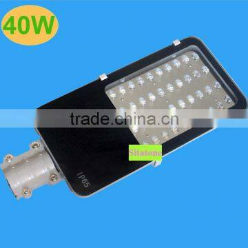 economic glass len 40W high power led street light 60mm pole