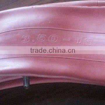 korea butyl inner tube 350-18 high quality red color motorcycle inner tube