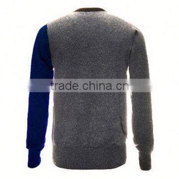 Casual Style Hot Selling Knitting Gradient Men Cashmere Sweater photo-4