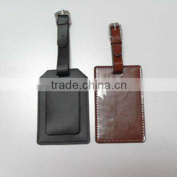 Custom Personal Bulk PU Leather Luggage Tag PVC Fashion Baggage Tag photo-2