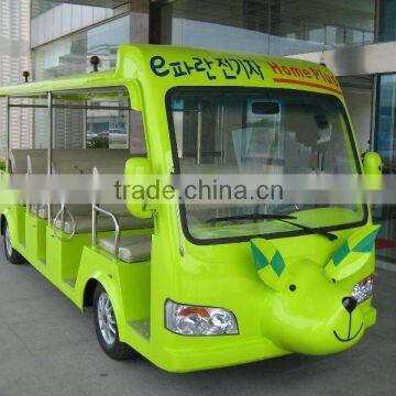 eco-friendly electric tourist car 6.3kw for 19 passengers