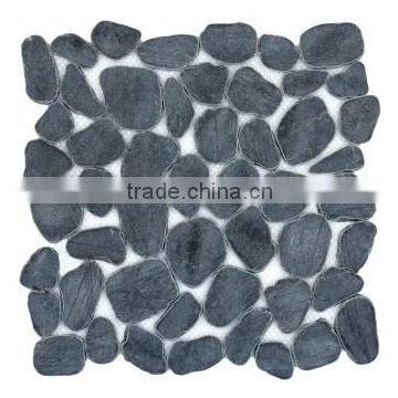 stone mosaic design, pebble mosaic tiles, modern house mosaics (PMSG205)