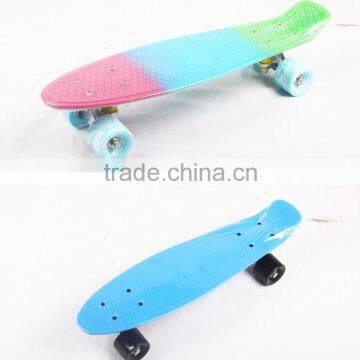 Cheapest plastic skateboard with high rebound PU wheels