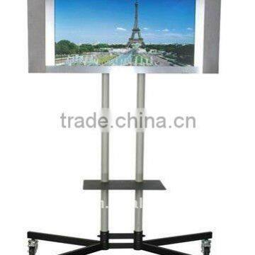 hot sale plasma tv mount with wheels and dvd holder