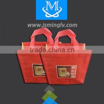 ultrasonically welded non woven promotion wine bag