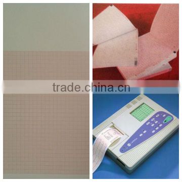 12-Channel ECG Paper / 216mm*280mm-200P Z fold electrocardiograph paper for Burdick