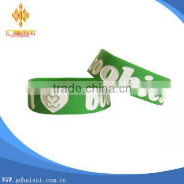 Top sale promotional customized silicone wristband silicone bracelet