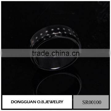 China Factory Top Design Gold Color New Black Gold Ring Models For Men photo-3