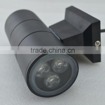 6w 2014 new IP65 2*3w led wall light led outdoor up and down wall light ip65