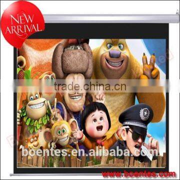 Electric Wall Mount 1:1 84 Inch Motorized Projection Screen for Office Presentation Equipment photo-3