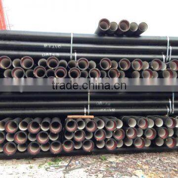 China Supplier K9 Ductile Cast Iron Pipe With Bitumen Coating