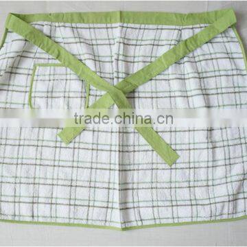 cotton terry towel with pigment printing waist apron