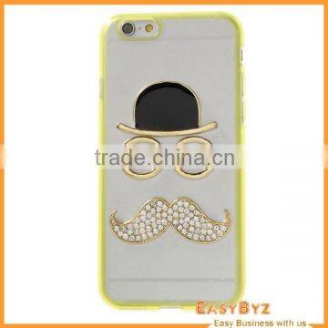 cute shiny 3D diamond tpu case cover for iphone 6