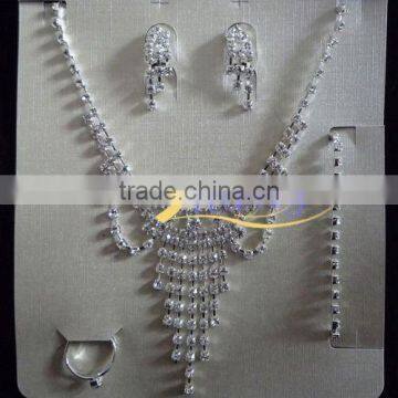 fashion new design rhinestone jewelry set