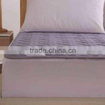 Coffee Quilted PU Combined Cool VibratingMattress Pad For Adults