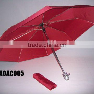 auto open&close 3 folding umbrella