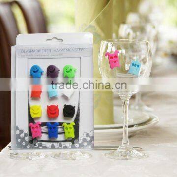 silicone wine glass markers