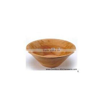 High Grade AA Unique Large Decorative Japanese Bamboo Wooden Salad Soup Bowl