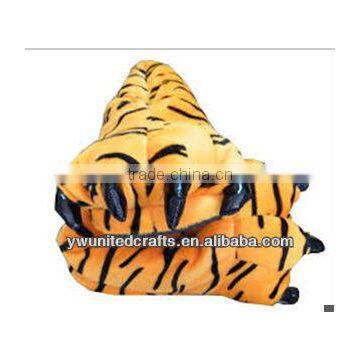 New Production Lovely Cotton Warn Indoor Animal Tiger Plush Slipper