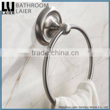 Latest Styles & Innovations Zinc Alloy Brush Nicked Bathroom Accessories Wall- Mounted Towel Ring photo-2