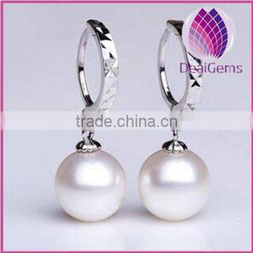 2015 Bridal Jewelry 925 Sterling Silver Freshwater AAA 8-9mm Pearl Earring