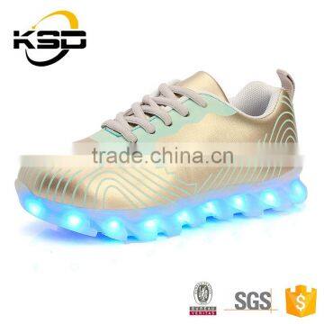 2016 The Latest High Quality Leather Shoe LED Light Up Shoes
