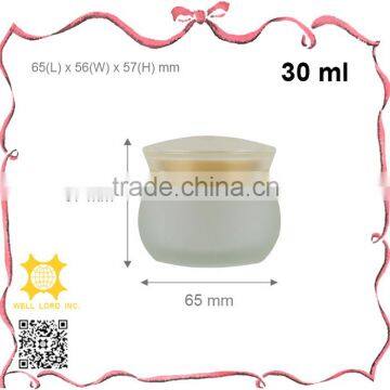 5ml Chic Silver Plastic Cap Refillable Matte Glass Jar photo-5