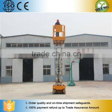 electric auto drive roadway lamp / roof / external walls man use self propelled scissor lift