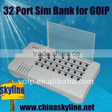 HOT SALE!32 port gsm sim bank for goip8 and goip4,Remote SIM Card Emulator