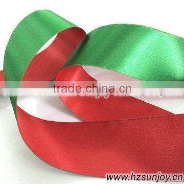 Polyester Two Color Double Faced Satin Ribbon