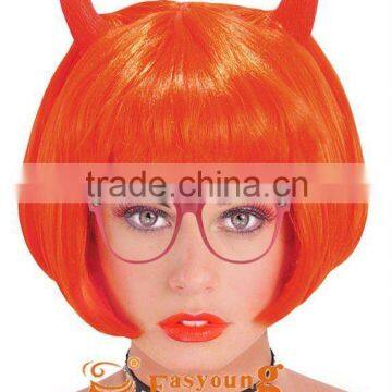 Cheap halloween wig, synthetic hair wigs new product for party.