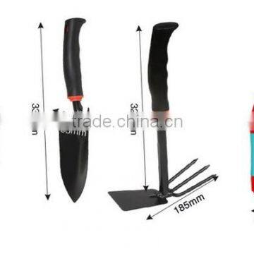 4-Piece Garden Tool Set.Two Different Trowel, Rake and Pruning Scissor photo-2