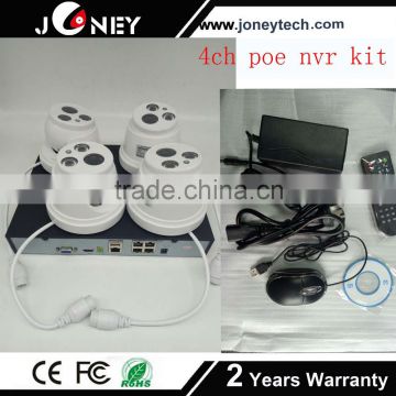 4 Camera Security System 4Channel IP PoE NVR 4TB HDD poe nvr kit