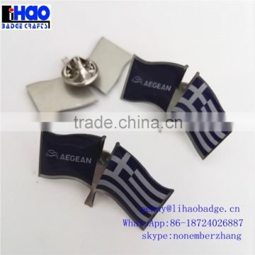 Factory supply Custom country flags plated lapel pins