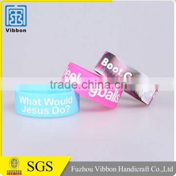 Custom design new fashion competitive price debossed silicone wristband