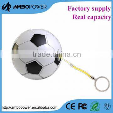 football gadgets keychain external power bank