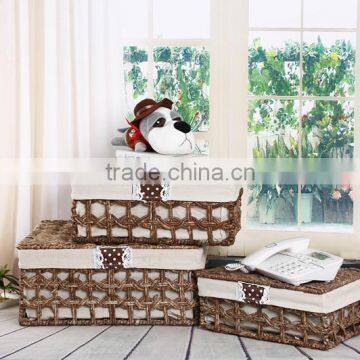 Beautiful rattan storage boxes with lids