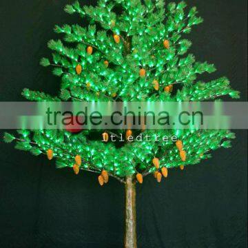 2014 cone christmas tree light, Led Green leaf tree