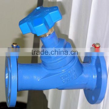 Shanghai POV 2016 hot sale wcb bronze flanged motorised balance valve