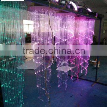 0.5m Fiber Spiral Chandelier With Mutilcolor Change IR/RF Remote Controller