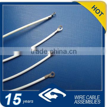 White PVC Coated Cable with Terminals